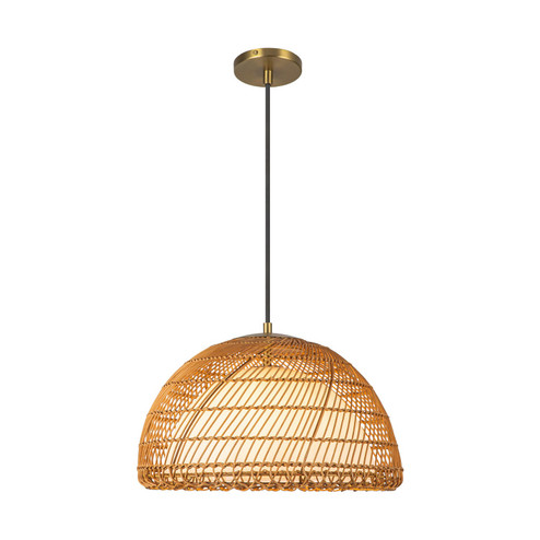 Bondi One Light Pendant in Brushed Gold/Opal Glass (452|PD631416BGOP)