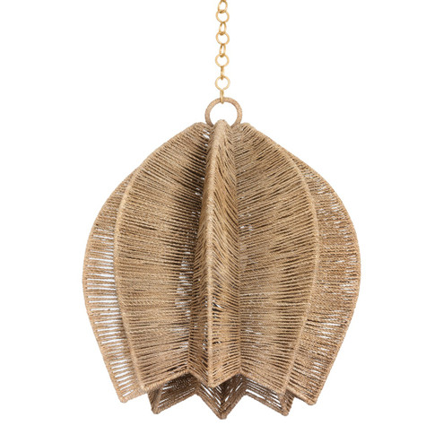 Valatie One Light Pendant in Vintage Gold Leaf (67|F3424-VGL)
