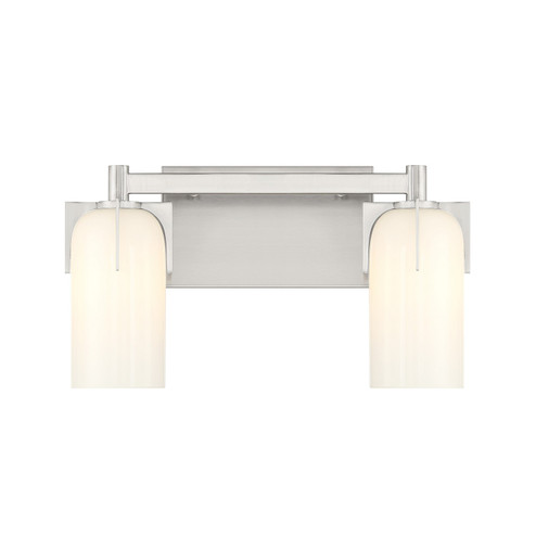 Caldwell Two Light Bathroom Vanity in Satin Nickel (51|8-4128-2-SN)