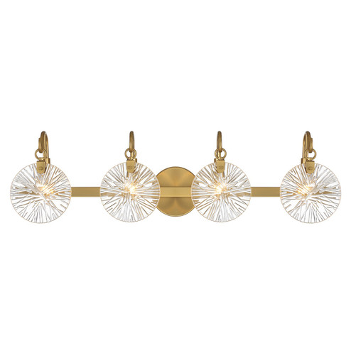 Addison Four Light Bathroom Vanity in Warm Brass (51|8-3981-4-322)