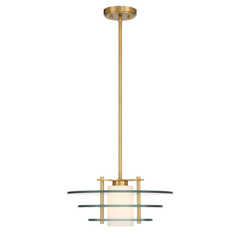 Newell One Light Pendant in Warm Brass (51|7-8604-1-322)