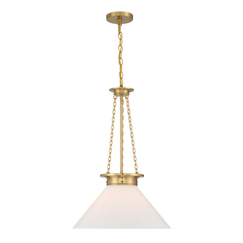 Myers One Light Pendant in Warm Brass (51|7-1011-1-322)