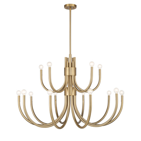 Sorrento 15 Light Chandelier in Noble Brass (51|1-6682-15-127)