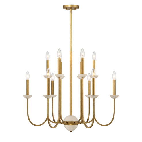 Oakhurst 12 Light Chandelier in Antique Gold (51|1-2294-12-262)