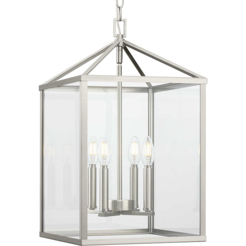 Hillcrest Four Light Foyer Pendant in Brushed Nickel (54|P500440-009)