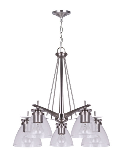Canarm Five Light Chandelier in Brushed Nickel (387|ICH256A05BN-RG)