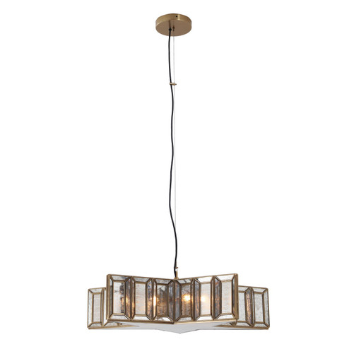 Luce Stellare Five Light Pendant in Brass Antq (7|2192-863)