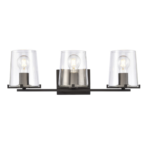 Votisse Three Light Vanity in Matte Black (45|90149/3)