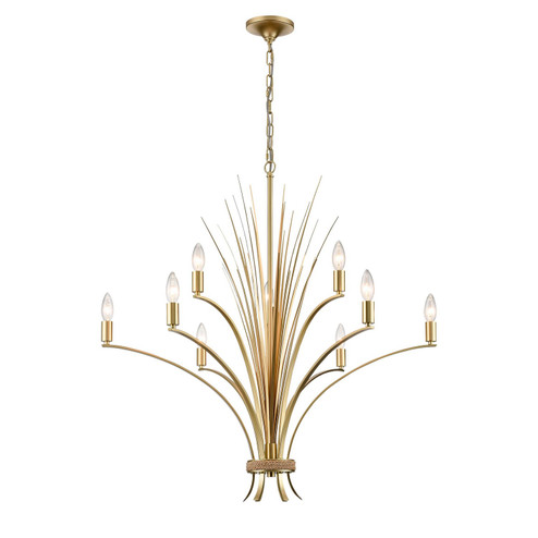 Biscayne Bay Nine Light Chandelier in Champagne Gold (45|52235/9)