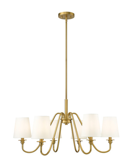 Gianna Six Light Chandelier in Modern Gold (224|7509-6-32MGLD)