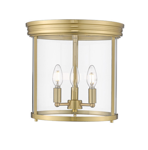 Thayer Three Light Flush Mount in Luxe Gold (224|742F13-LG)