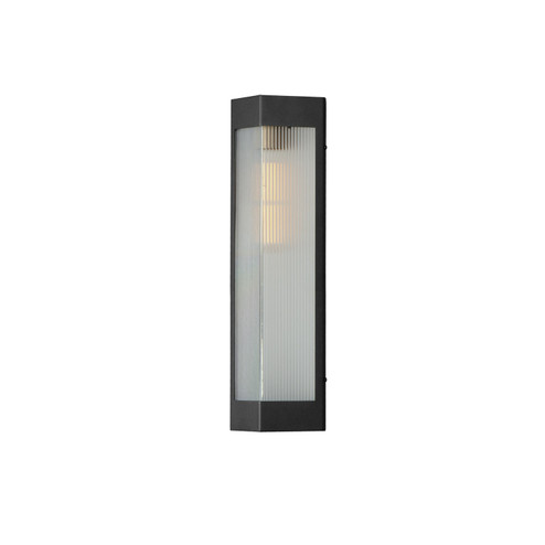 Triform One Light Outdoor Wall Sconce in Black / Antique Brass (16|30762CRBKAB)