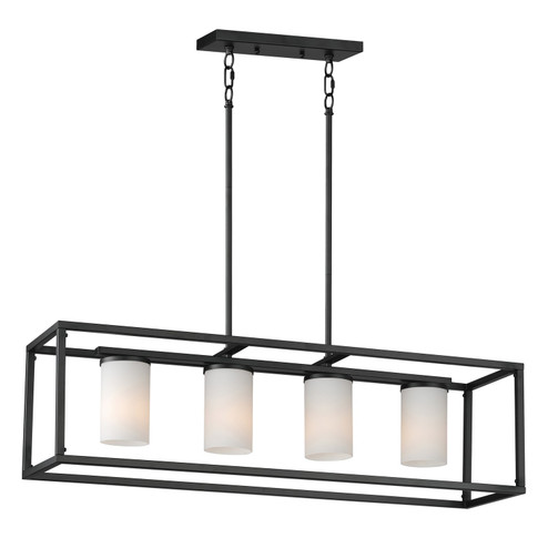 Lateral Four Light Linear Pendant in Black (16|10288SWBK)