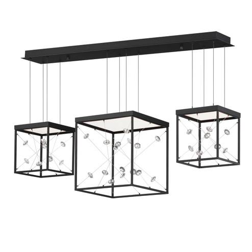 Entanglement LED Linear Pendant in Black (86|E21253-20BK)