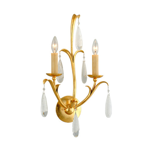 Prosecco Two Light Wall Sconce in Gold Leaf (68|293-12-GL)