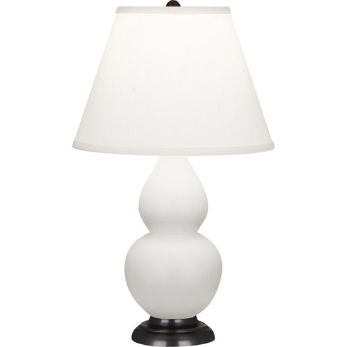 Small Double Gourd One Light Accent Lamp in Matte Daisy Glazed Ceramic w/Deep Patina Bronzeed (165|MDY51)