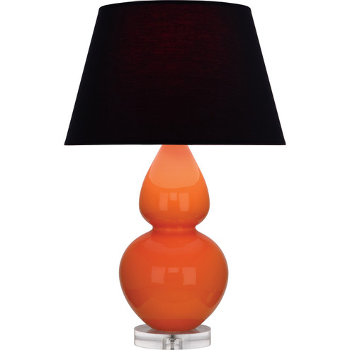 Double Gourd One Light Table Lamp in Pumpkin Glazed Ceramic w/Lucite (165|A675K)