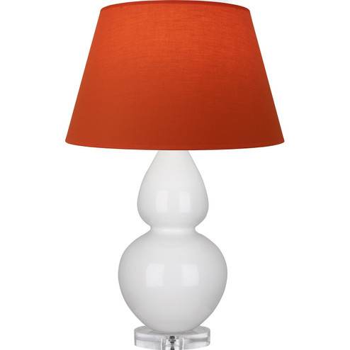 Double Gourd One Light Table Lamp in Lily Glazed Ceramic w/Lucite (165|A670T)
