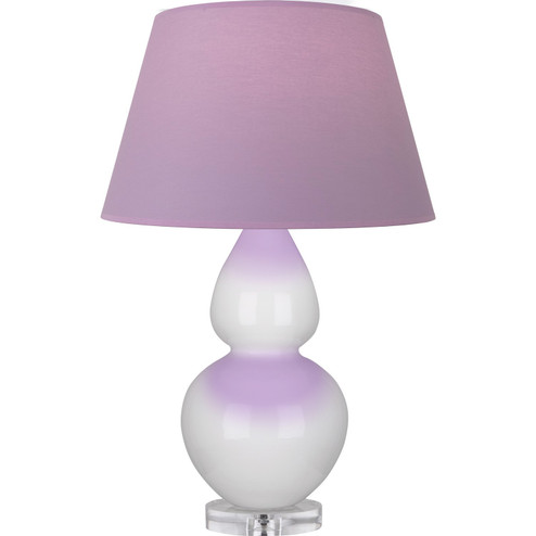 Double Gourd One Light Table Lamp in Lily Glazed Ceramic w/Lucite (165|A670L)