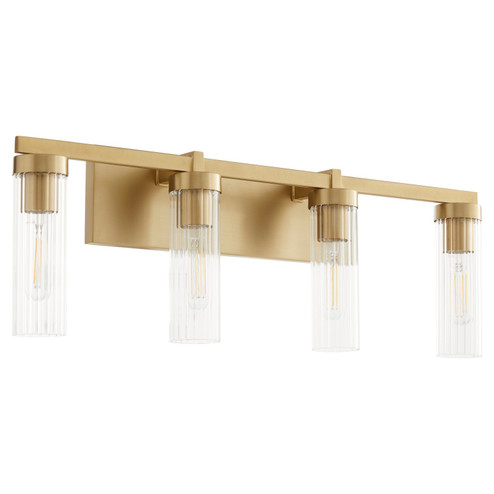 Kilbey Four Light Vanity in Aged Brass (19|533-4-80)