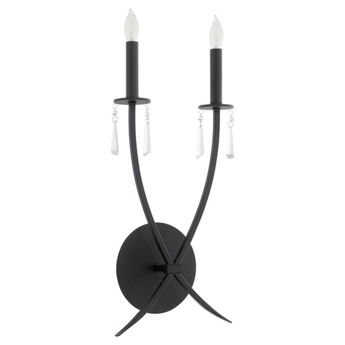 Majesty Two Light Wall Mount in Matte Black (19|521-2-59)