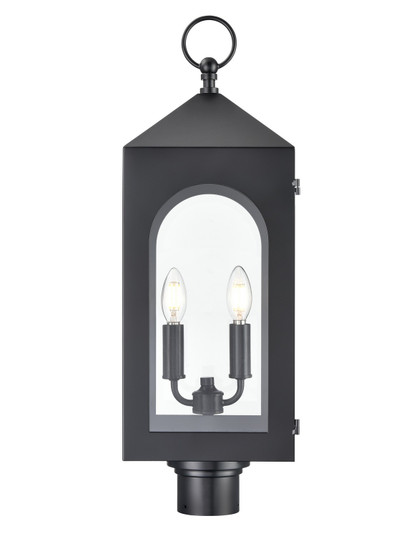 Bratton Two Light Outdoor Post Lantern in Powder Coated Black (59|7822-PBK)
