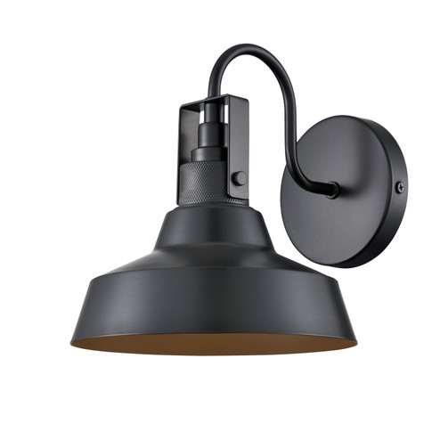 Axell One Light Outdoor Wall Sconce in Powder Coated Black (59|71001-PBK)