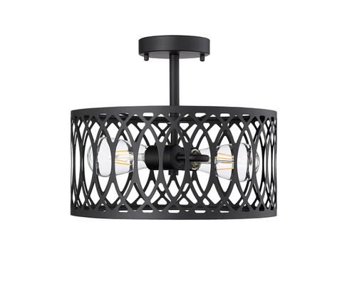 Arelyn One Light Semi-Flush Mount in Matte Black (59|4212-MB)