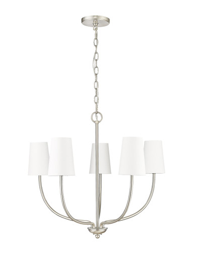 Kandor Five Light Chandelier in Brushed Nickel (59|29905-BN)