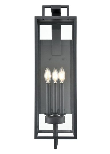 Lamont Three Light Outdoor Wall Sconce in Textured Black (59|280003-TBK)