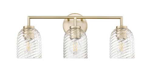 Catania Three Light Vanity in Modern Gold (59|22203-MG)