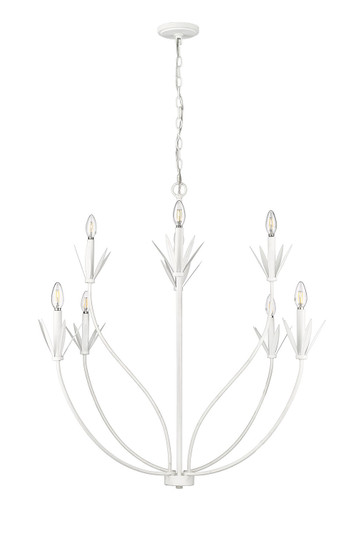 Primrose Eight Light Chandelier in Textured White (59|12708-TWH)