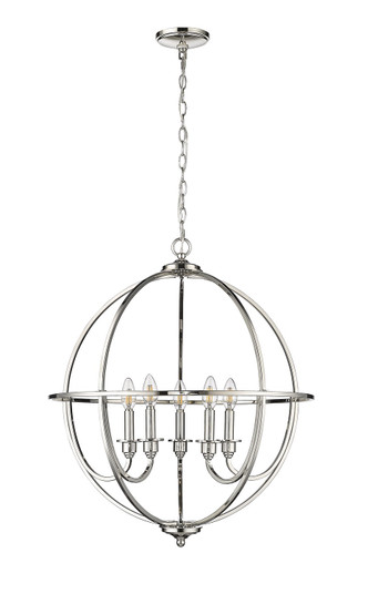 Artemis Five Light Chandelier in Polished Nickel (59|12305-PN) Artemis Five Light Chandelier in Polished Nickel (59|12305-PN)