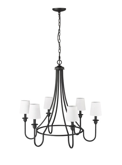Artemis Six Light Chandelier in Matte Black (59|12206-MB)