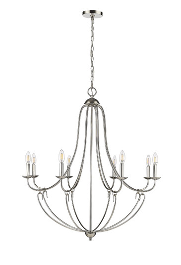 Eisley Eight Light Chandelier in Polished Nickel (59|12108-PN)