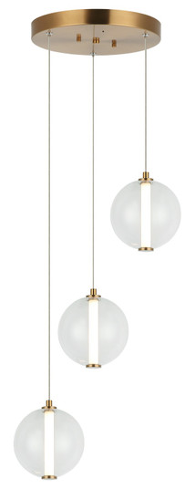 Belange LED Pendant in Aged Gold Brass (423|C69603AGCL)