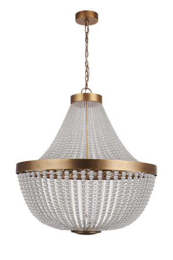 Anabella Eight Light Chandelier in Aged Brass (90|210842)