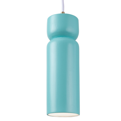 Radiance One Light Pendant in Greco Travertine (102|CER-6510-TRAG-NCKL-RIGID)