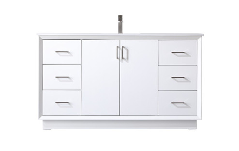 Hayes SIngle Bathroom Vanity in White (173|VF19660WH)