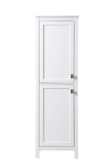 Adian Bathroom Storage Freestanding Cabinet in White (173|SC012065WH)