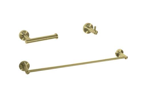 Freya 3-Piece Bathroom Hardware Set in Brushed Gold (173|HWB-11S3HBGD)