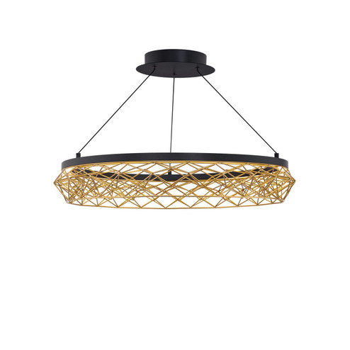 Lacey LED Pendant in Black/Gold (34|PD-45427-BK/GO)