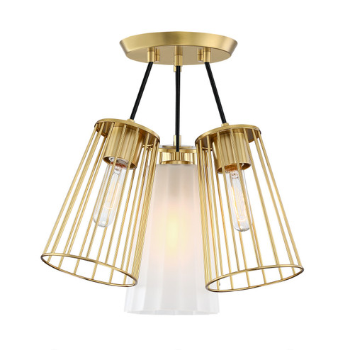 Liana Four Light Semi Flush Mount in Brushed Gold (43|D328M-SF-BG)