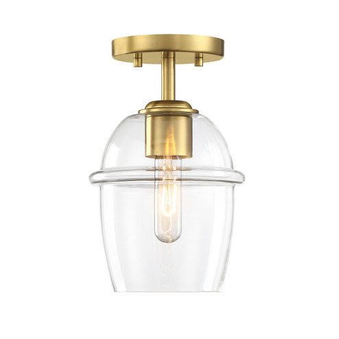 Summer Jazz One Light Semi Flush Mount in Brushed Gold (43|D310M-SF-BG)