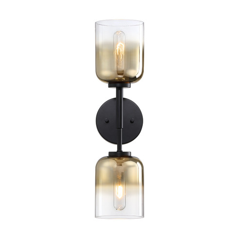 Gatsby Two Light Wall Sconce in Matte Black (43|D306M-2WS-MB)