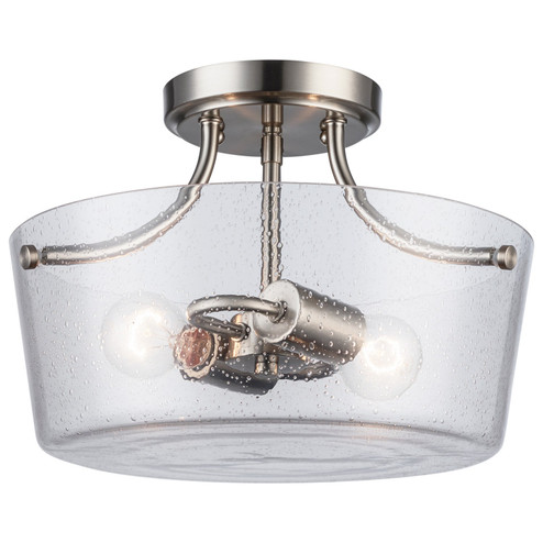 Two Light Flush Mount in Brushed Nickel (110|80527-2 BN)