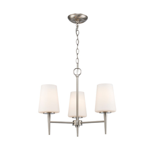 Three Light Chandelier in Brushed Nickel (110|71895-3 BN)