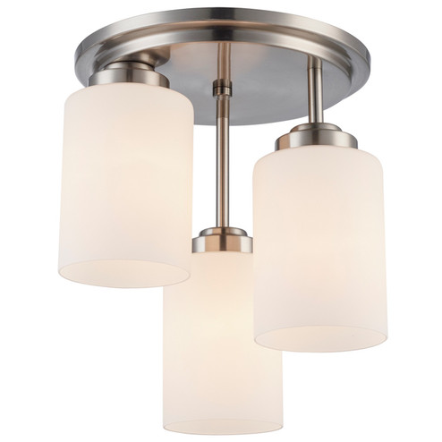 Three Light Flush Mount in Brushed Nickel (110|70520-3 BN)