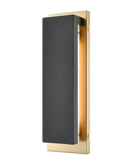 Campagna LED Outdoor Wall Sconce in Brass / Charcoal Black (508|KXW0407L-E)