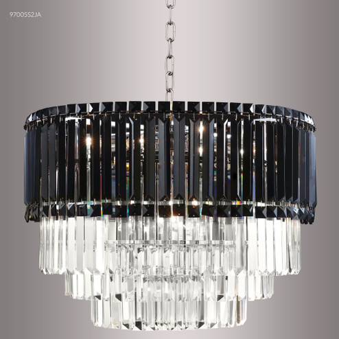 Contemporary Europa 11 Light Chandelier in Silver (64|97005S2JA)